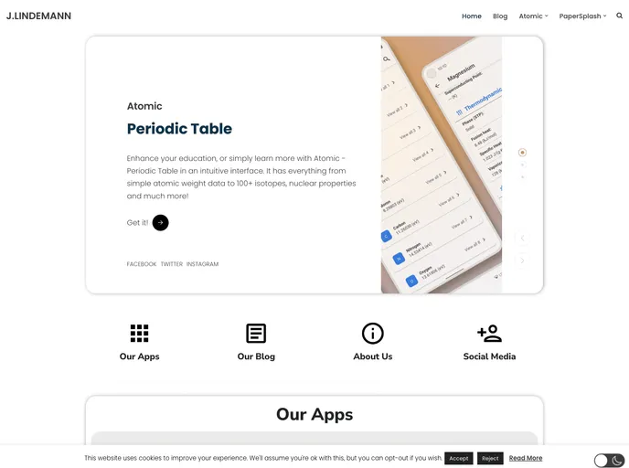 screenshot of Atomic Periodic Table.Android