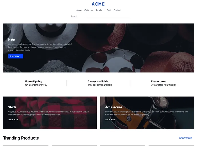 Tailwind Ecommerce Template screenshot