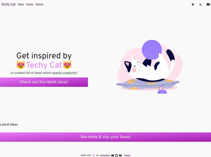 screenshot of Techy Cat