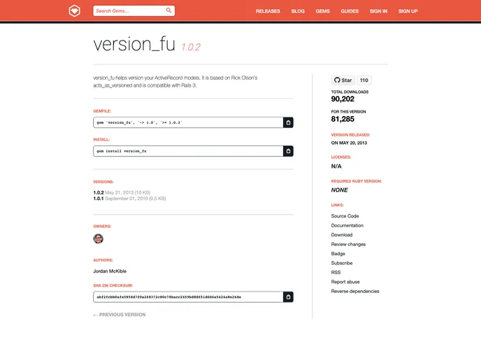 screenshot of Version_fu
