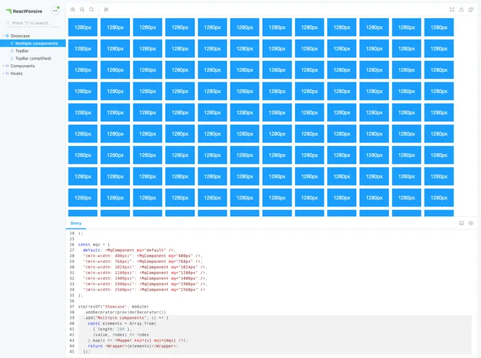 Reactponsive screenshot