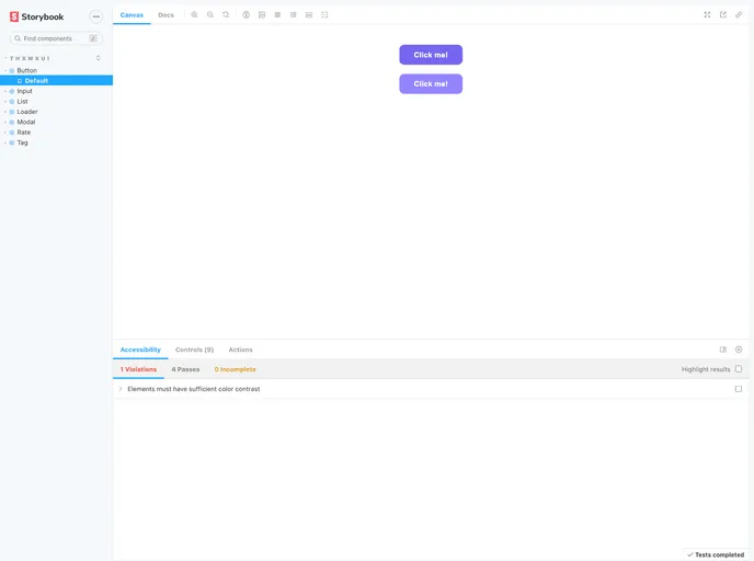 screenshot of Thxmx UI
