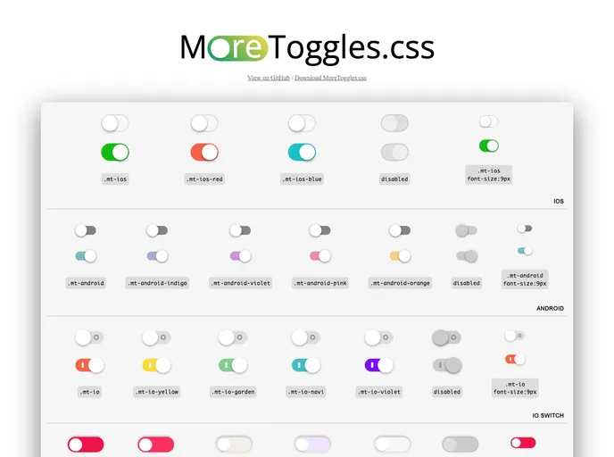 screenshot of MoreToggles.css