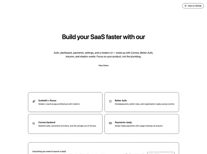 Modernstack Saas screenshot