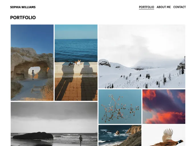 screenshot of Photography Portfolio