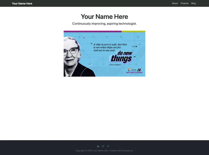 screenshot of Tech Portfolio