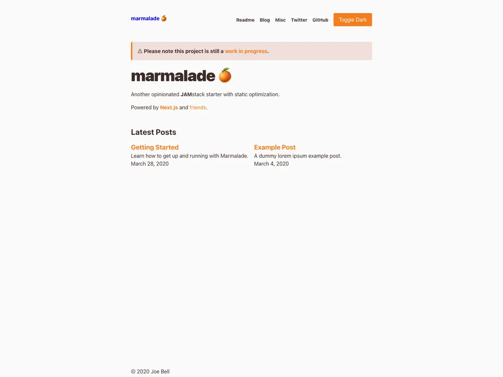 screenshot of Marmalade