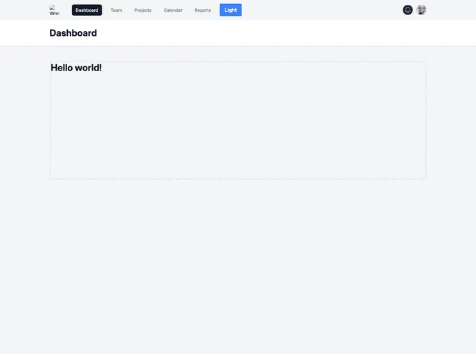 screenshot of Nextjs Typescript Tailwind Template