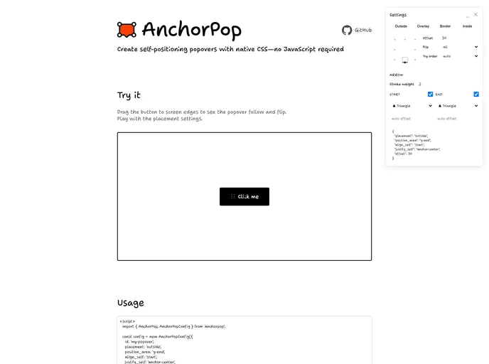 Anchorpop screenshot