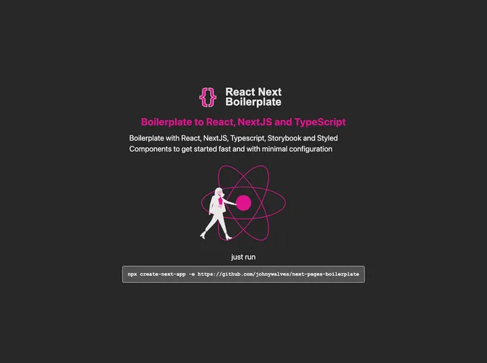 screenshot of Next Pages Boilerplate