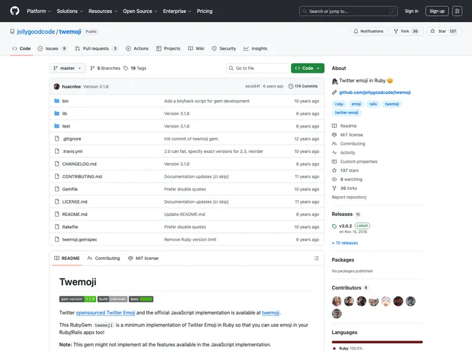 screenshot of Twemoji