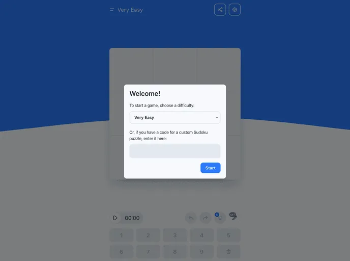 screenshot of Sudoku