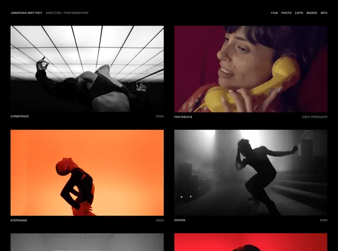 screenshot of Jonathanmatthey.com