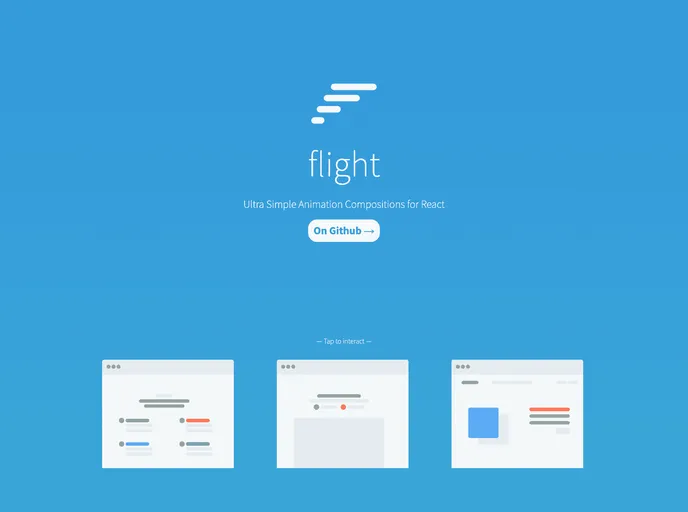 React Flight screenshot