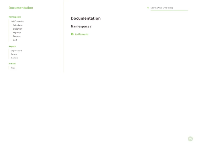 screenshot of Unit Converter