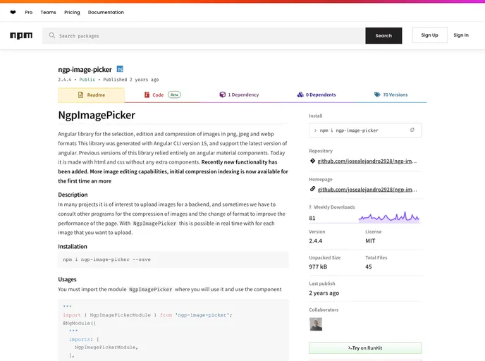 screenshot of Ngp Image Picker