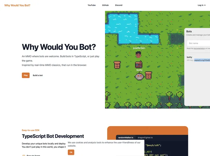 screenshot of Whywouldyoubot