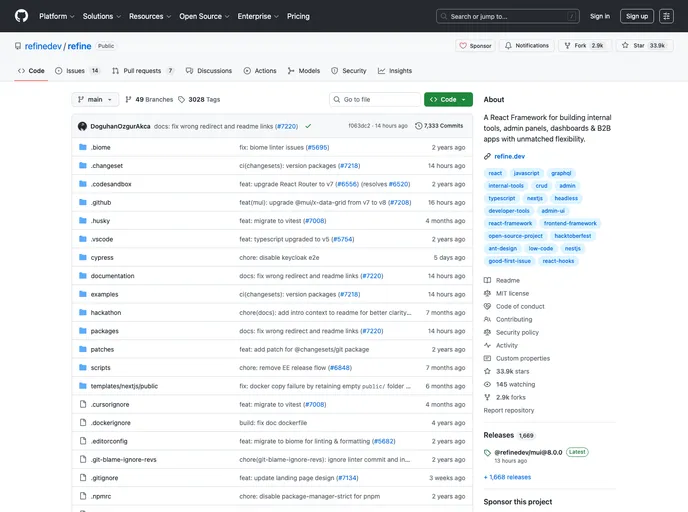 Refine Starter screenshot