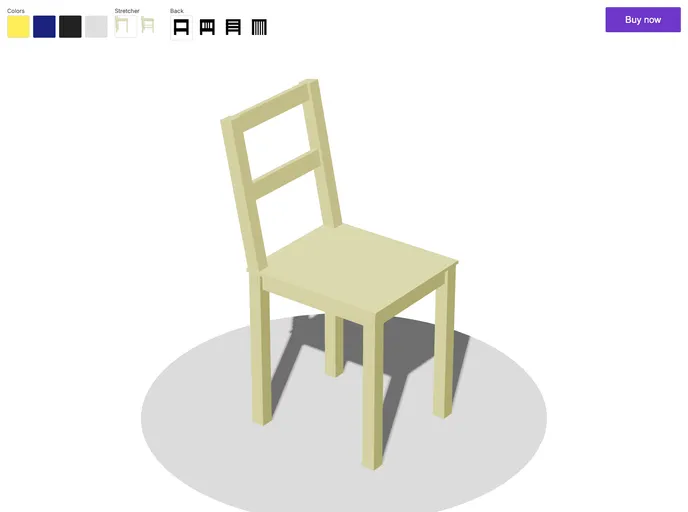 screenshot of Svelte Kit Ecommerce 3d