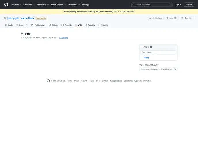 screenshot of Astra Flash