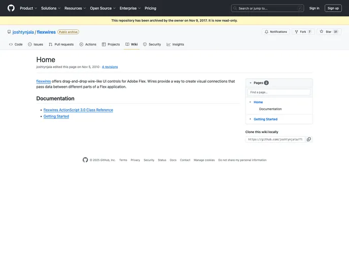 screenshot of Flexwires