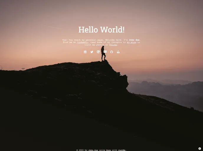 screenshot of Just Me