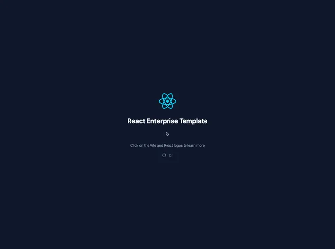 screenshot of React Enterprise Boilerplate