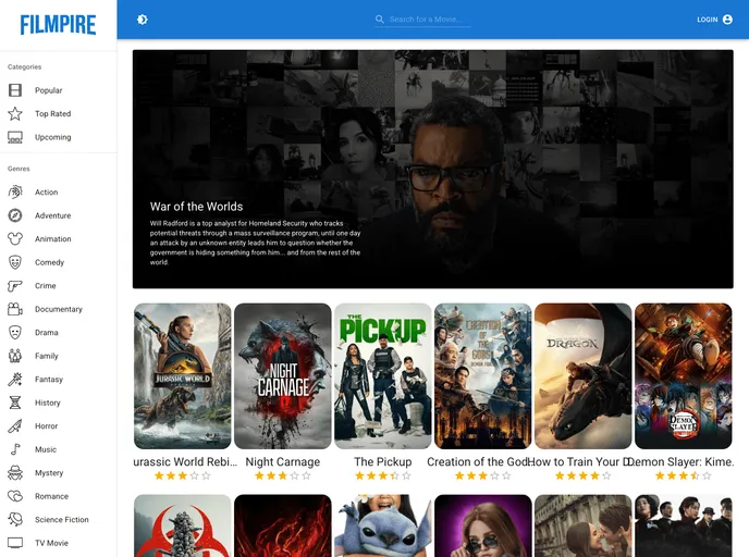 screenshot of Filmpire