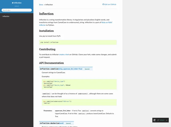 screenshot of Inflection