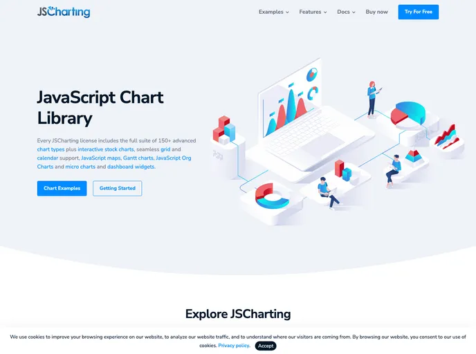 Jscharting React screenshot