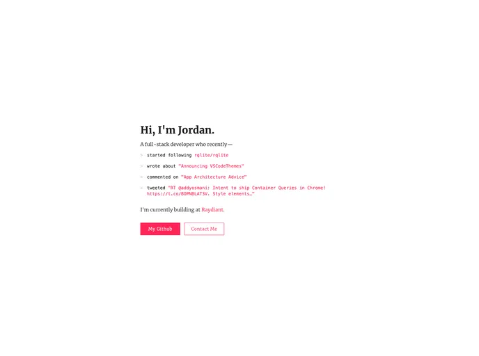 screenshot of Jschr.io