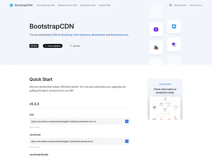 Bootstrapcdn screenshot