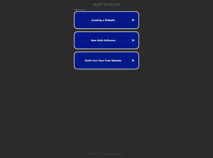 screenshot of Nuxt Content Theme Blog