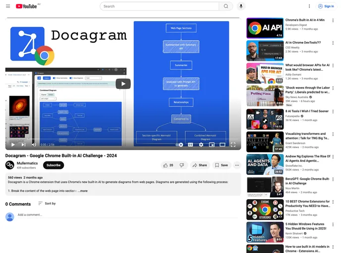 screenshot of Docagram React