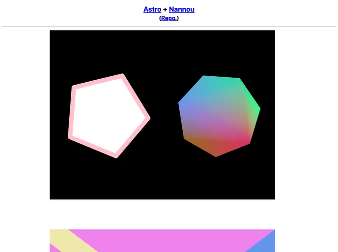 screenshot of Astro Nannou Starter