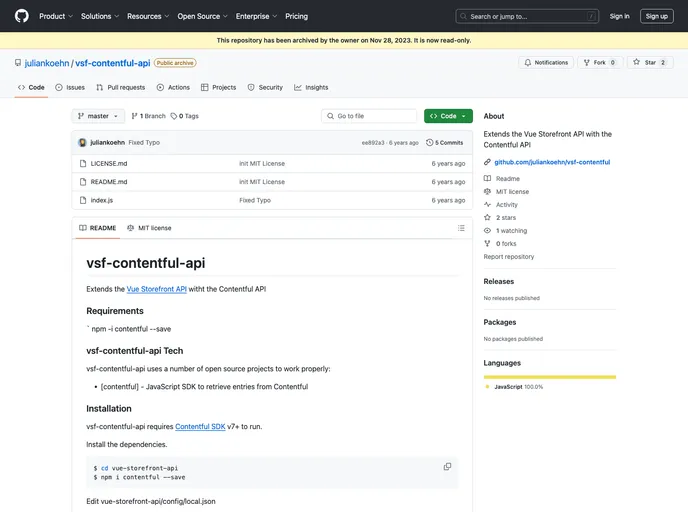 Vsf contentful by juliankoehn a undefined template built at lightspeed