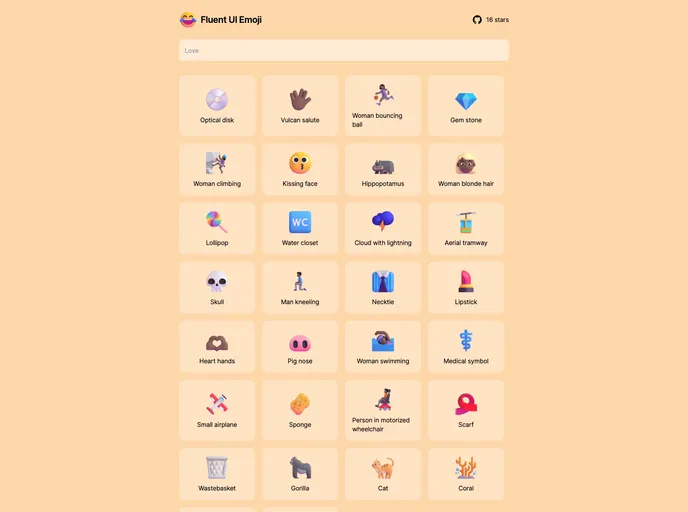 screenshot of Fluent Search