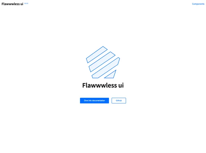 screenshot of Flawwwless UI