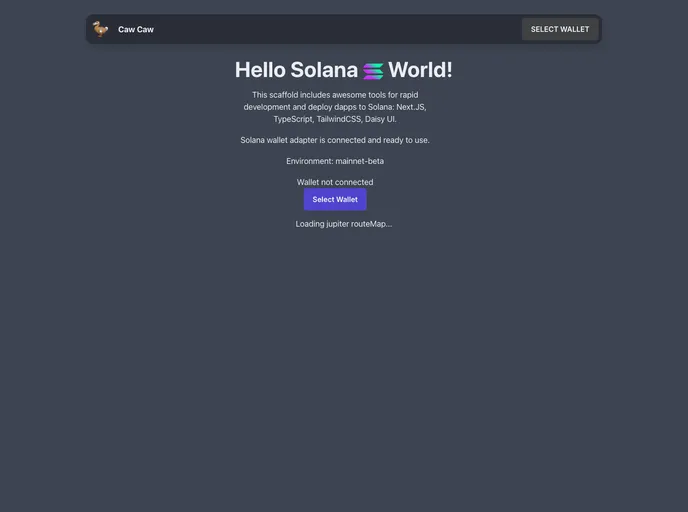 screenshot of Jupiter Api Nextjs Example