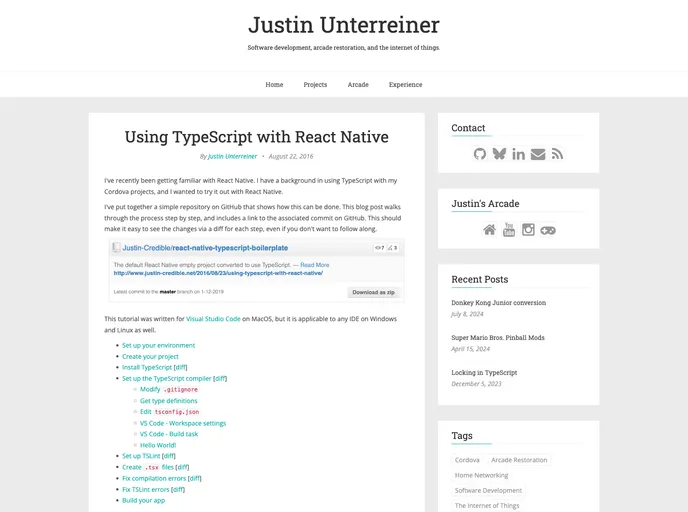 screenshot of React Native Typescript Boilerplate