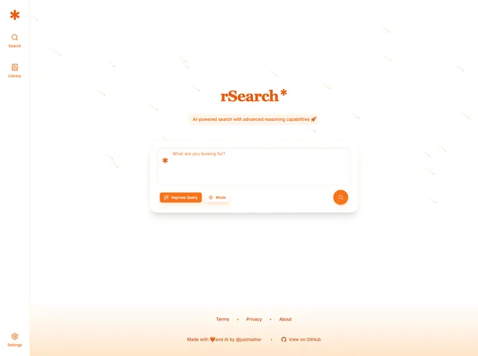 screenshot of Rsearch