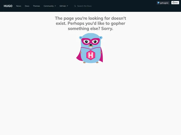 screenshot of Hugo Conference