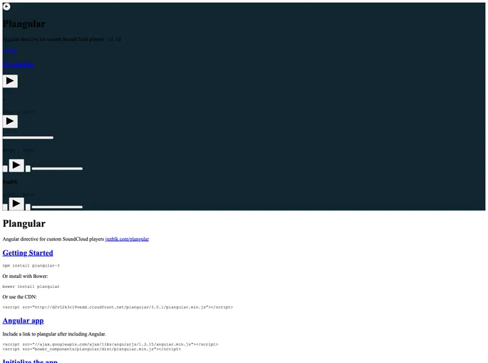 screenshot of Plangular