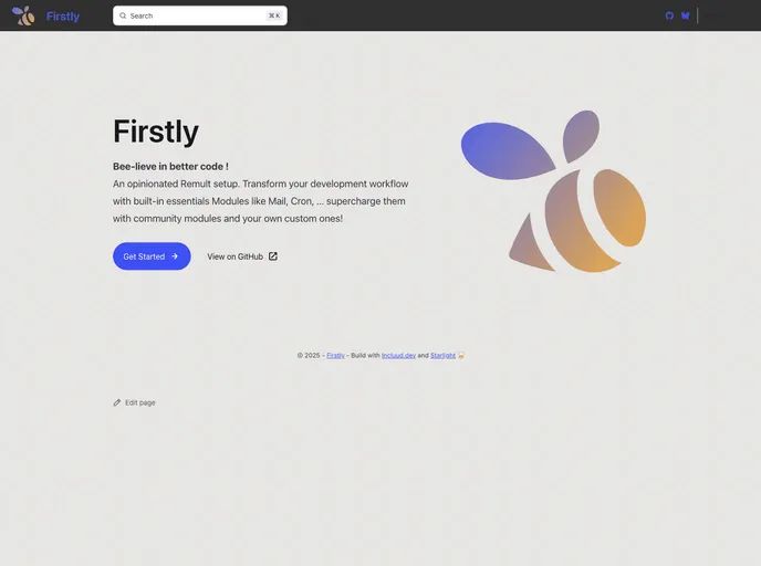 screenshot of Firstly