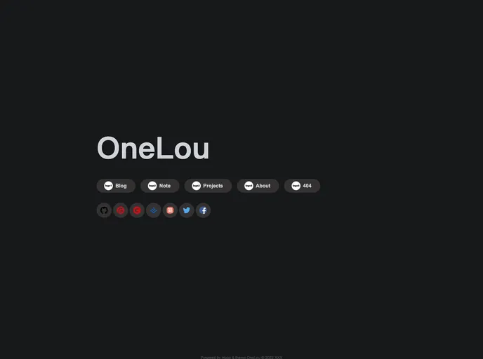 screenshot of Hugo Theme Onelou