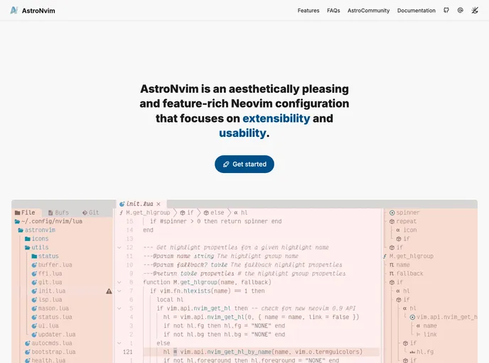 screenshot of AstroNvim_user