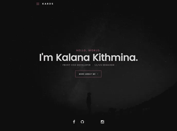 screenshot of Cv Site