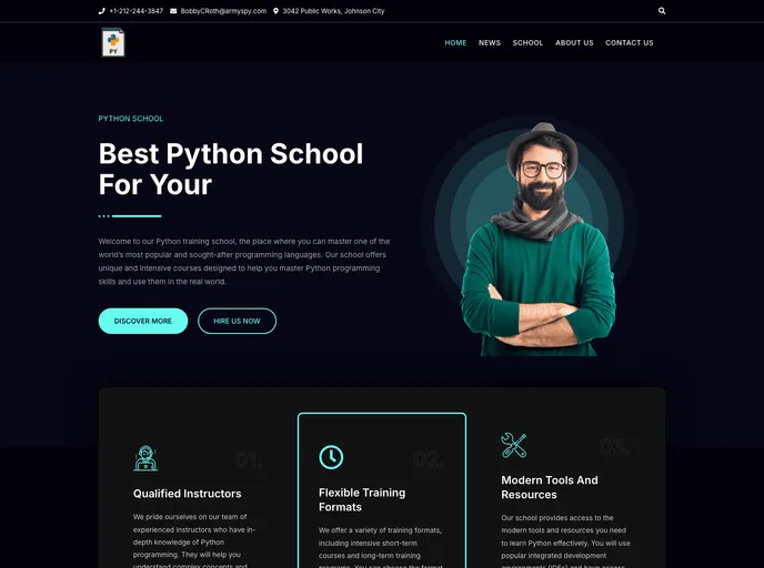 screenshot of Flask Starter