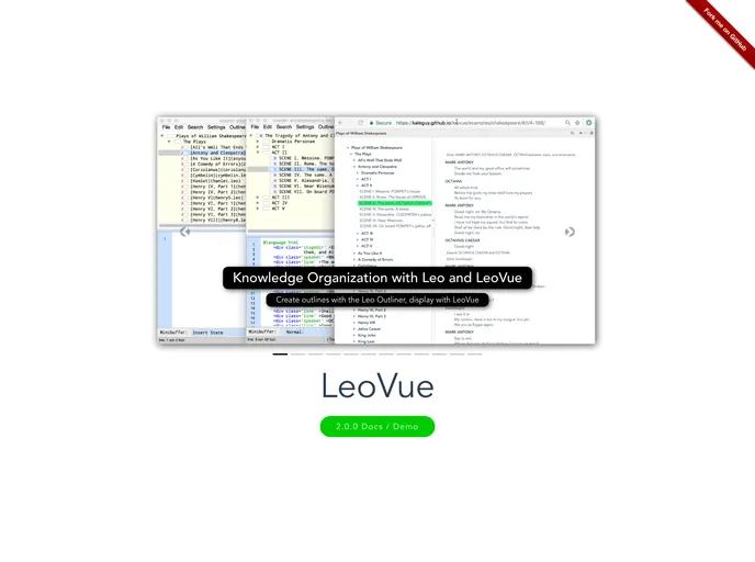 screenshot of Leovue