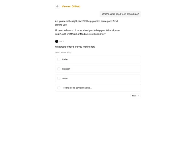 Questionnaire screenshot